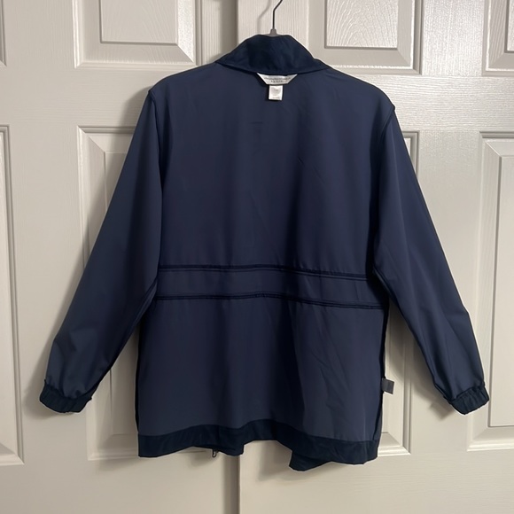 S6-Christopher & Banks Blue Long Sleeve Zip Closure Jacket Size Petite Medium - Picture 12 of 12